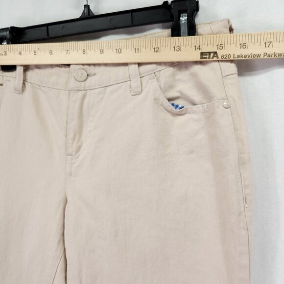 Anthropologie Pilcro & The Letterpress Linen Pants Size 28 Fit Hyphen Beige - Picture 4 of 13
